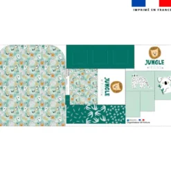 Patron pour organisateur de voiture motif jungle friends + Coupon pochette Offert