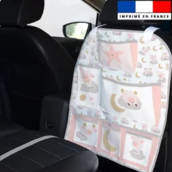 Patron pour organisateur de voiture motif mouton des rêves + Coupon pochette Offert