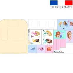 Patron pour organisateur de voiture motif petites sirènes + Coupon pochette Offert
