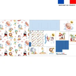 Patron pour organisateur de voiture motif animaux d'été + Coupon pochette Offert