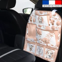 Patron pour organisateur de voiture motif agneau aquarelle + Coupon pochette Offert