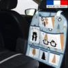 Patron pour organisateur de voiture motif animaux hiver + Coupon pochette Offert