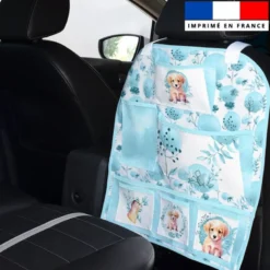 Patron pour organisateur de voiture motif labrador aquarelle + Coupon pochette Offert