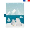Patron protège carnet de santé personnalisé - Animaux marins pôle nord