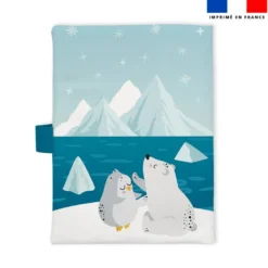 Patron protège carnet de santé personnalisé - Animaux marins pôle nord