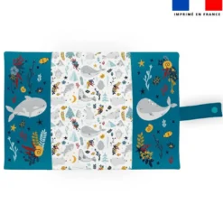 Patron protège carnet de santé personnalisé - Animaux marins pôle nord