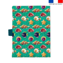 Patron protège carnet de santé personnalisé - Poisson réglisse - Création Stillistic