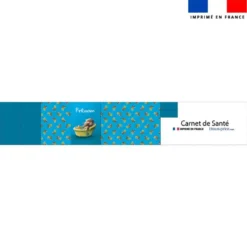 Patron protège carnet de santé personnalisé - Bébé loutre - Création Stillistic