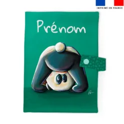 Patron protège carnet de santé personnalisé - Bébé panda - Création Stillistic