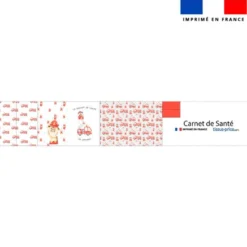 Patron protège carnet de santé personnalisé - Animaux pompiers