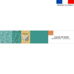 Patron protège carnet de santé personnalisé - Animaux du froid Panthère - Création Stillistic