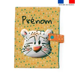 Patron protège carnet de santé personnalisé - Animaux du froid Panthère - Création Stillistic