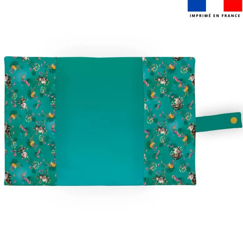 Patron protège carnet de santé personnalisé - Singe gourmand - Création Stillistic