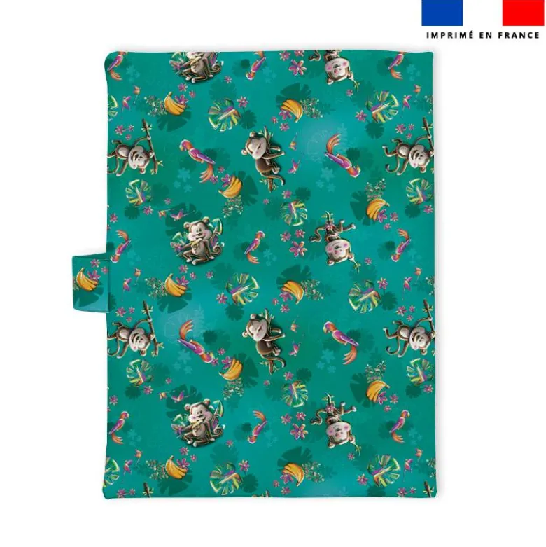 Patron protège carnet de santé personnalisé - Singe gourmand - Création Stillistic