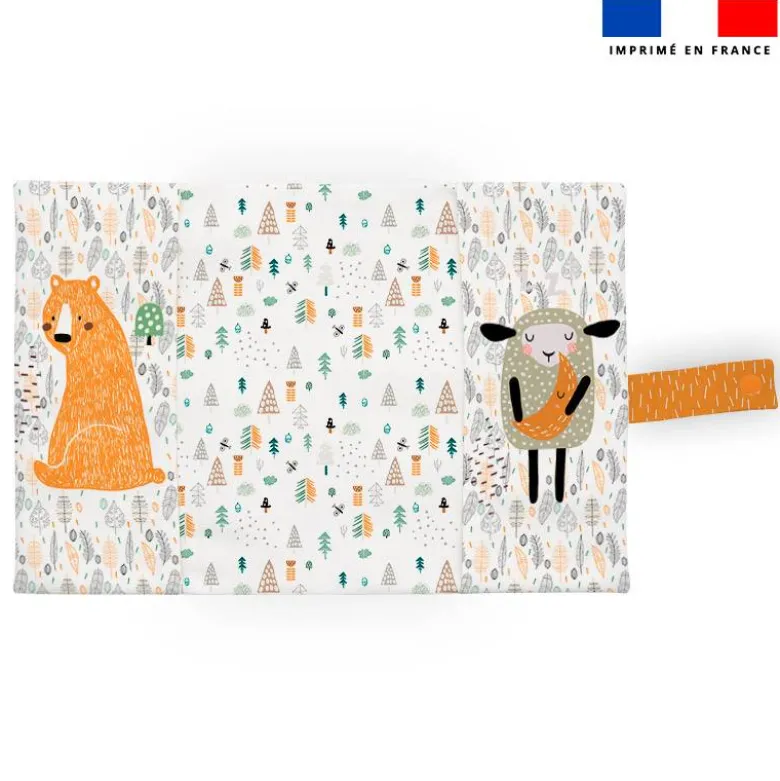 Patron protège carnet de santé personnalisé - Animaux de la forêt