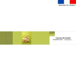 Patron protège carnet de santé personnalisé - Bébé renard - Création Stillistic