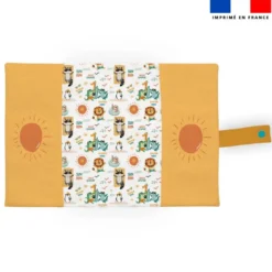 Patron protège carnet de santé personnalisé - Animaux à la plage