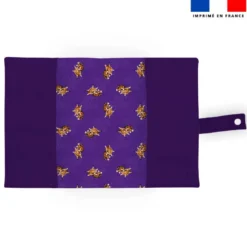 Patron protège carnet de santé personnalisé - Bébé lynx - Création Stillistic