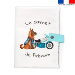 Patron protège carnet de santé personnalisé - Policier aquarelle