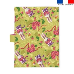 Patron protège carnet de santé personnalisé - Lapin printanier - Création Stillistic