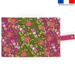 Patron protège carnet de santé personnalisé - Lapin printanier - Création Stillistic