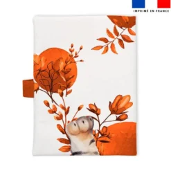 Patron protège carnet de santé personnalisé - Tigre aquarelle