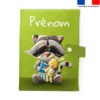 Patron protège carnet de santé personnalisé - Raton laveur - Création Stillistic