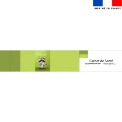 Patron protège carnet de santé personnalisé - Raton laveur - Création Stillistic