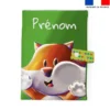 Patron protège carnet de santé personnalisé - Renard Lou-Stick - Création Stillistic