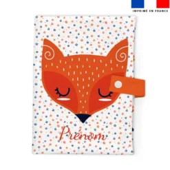 Patron protège carnet de santé personnalisé - Renard