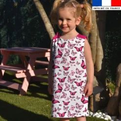Patron robe enfant imprimé papillon