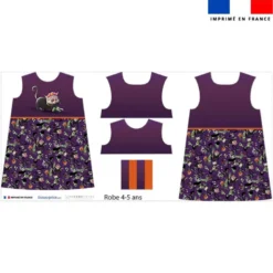 Patron robe enfant motif Dia de los muertos - Création Stillistic