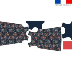 Patron robe enfant motif fleur multicolore