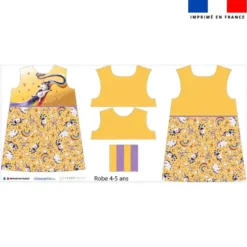 Patron robe enfant motif licorne toboggan - Création Stillistic