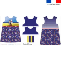 Patron robe enfant motif macareux - Création Stillistic