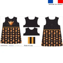 Patron robe enfant motif Noël pain d'épices - Création Stillistic