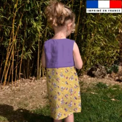 Patron robe enfant motif poule et oeufs de Pâques jaune - Création Stillistic