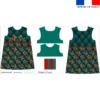 Patron robe enfant motif Teckels de Noël - Création Stillistic