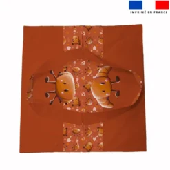 Patron sac à tarte motif amis ptit déj - Création Stillistic