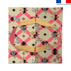 Patron sac à tarte motif petits chiens géométriques - Création Lili Bambou Design