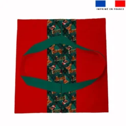 Patron sac à tarte motif Teckels de Noël - Création Stillistic
