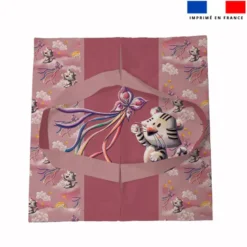 Patron sac à tarte motif tigre blanc - Création Stillistic