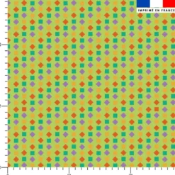 Petites formes géomètique - Fond vert - Création Stillistic