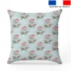Petit loup de noël - Fond bleu pastel