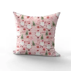 Petit papa Noël ho ho ho - Fond rose