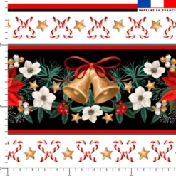 Poinsettia chemin de table - Fond blanc
