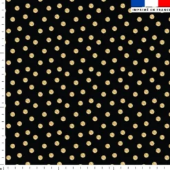 Pois doré - Fond noir