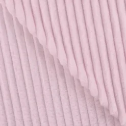 Polaire minky côtelée rose clair