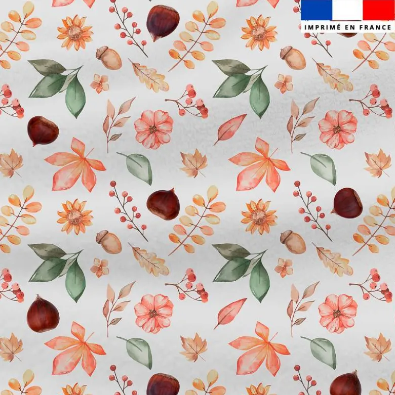 Polaire motif châtaigne
