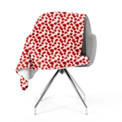 Polaire motif coquelicot